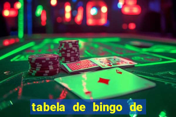 tabela de bingo de 1 a 100